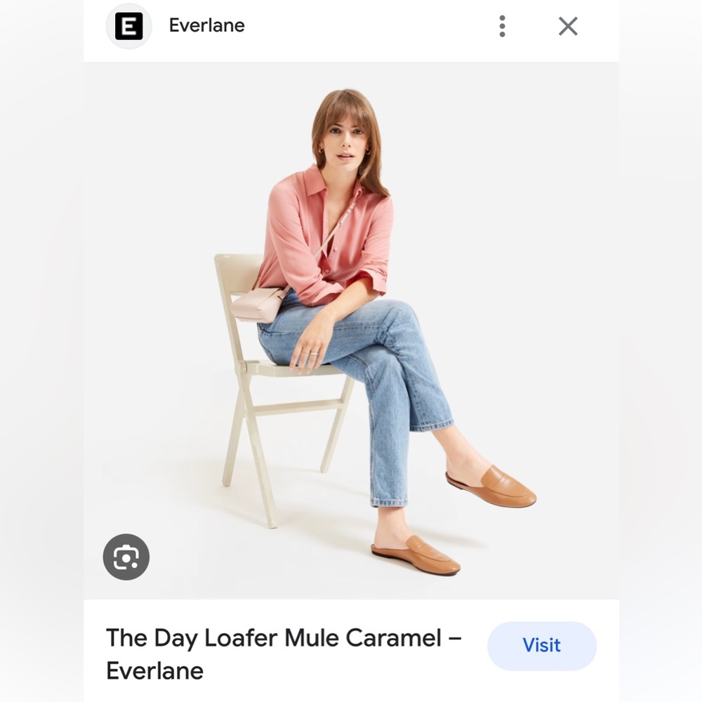 Everlane Day Loafer Mule in Carmel. Size 5.